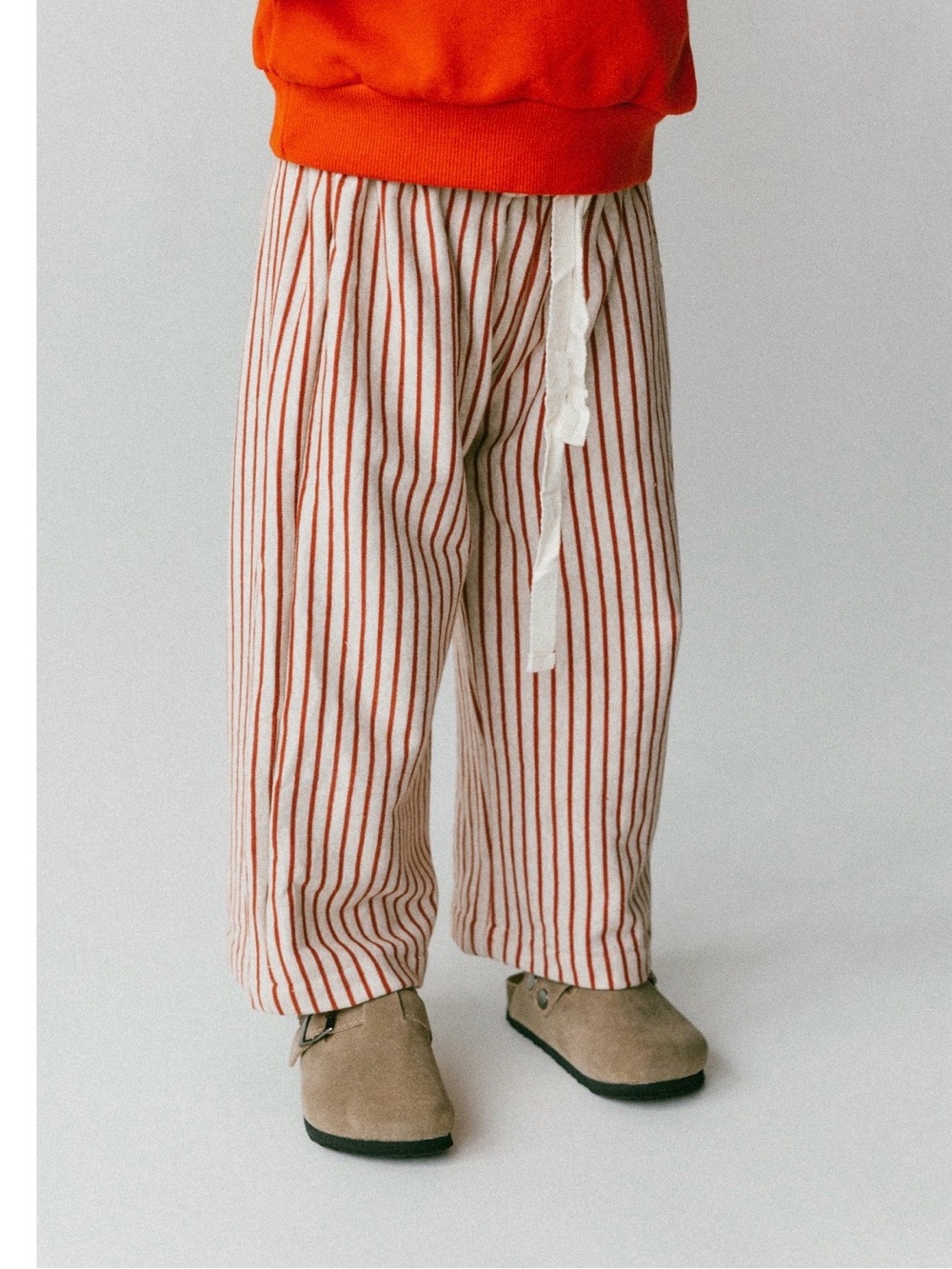 Fostered Collection stripe pants - red and cream